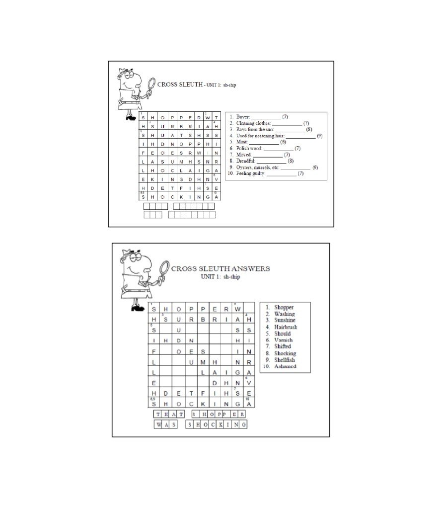 Level 2B Cross Sleuths – Cracking the ABC Code