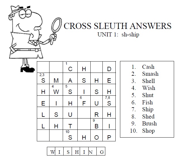 2A Cross sleuth answers