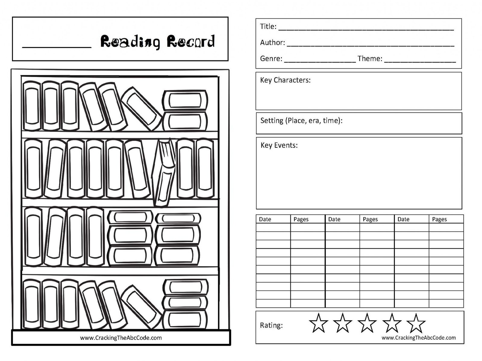 Reading Record – Cracking the ABC Code